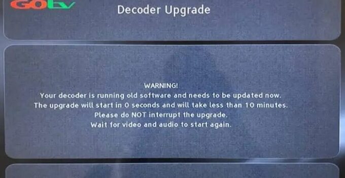 Your Decoder Is Running Old Software And Needs To Be Updated Now