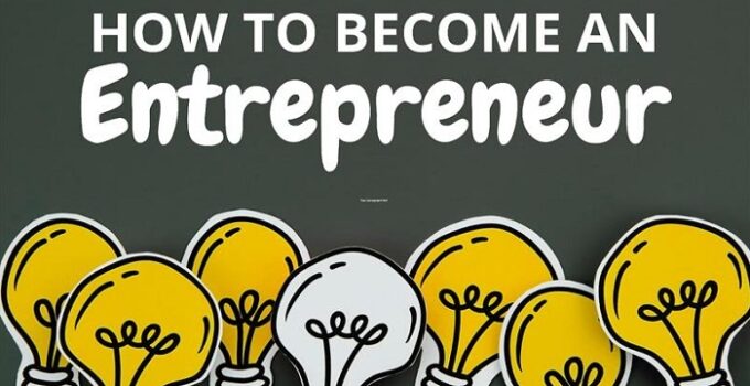 Becoming An Entrepreneur