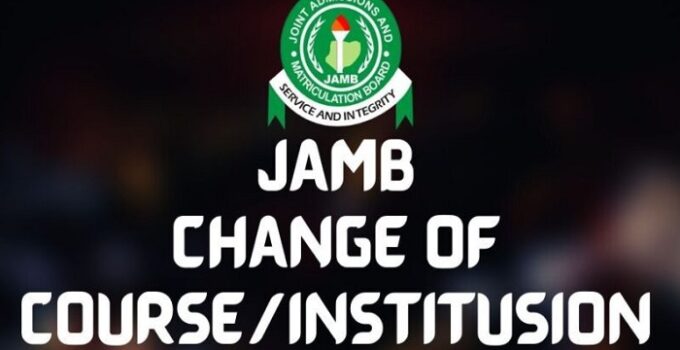 JAMB Change of Course