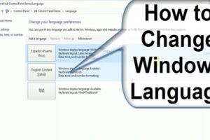 How to Change Computer Language in Windows 10