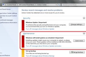 How to Deactivate Auto Windows Update in Windows 7