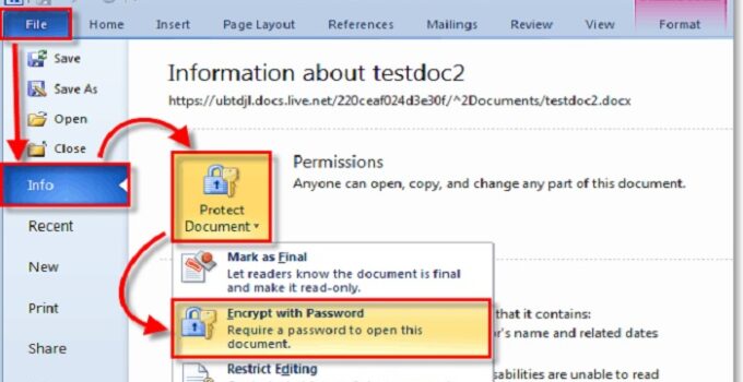 Password Protection on MS Word Documents