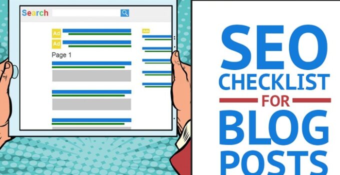 SEO Blog Post Checklist