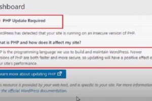 Fix: WordPress Has Detected That Your Site Is Running On An Insecure Version Of PHP