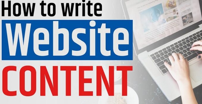 Write Website Content